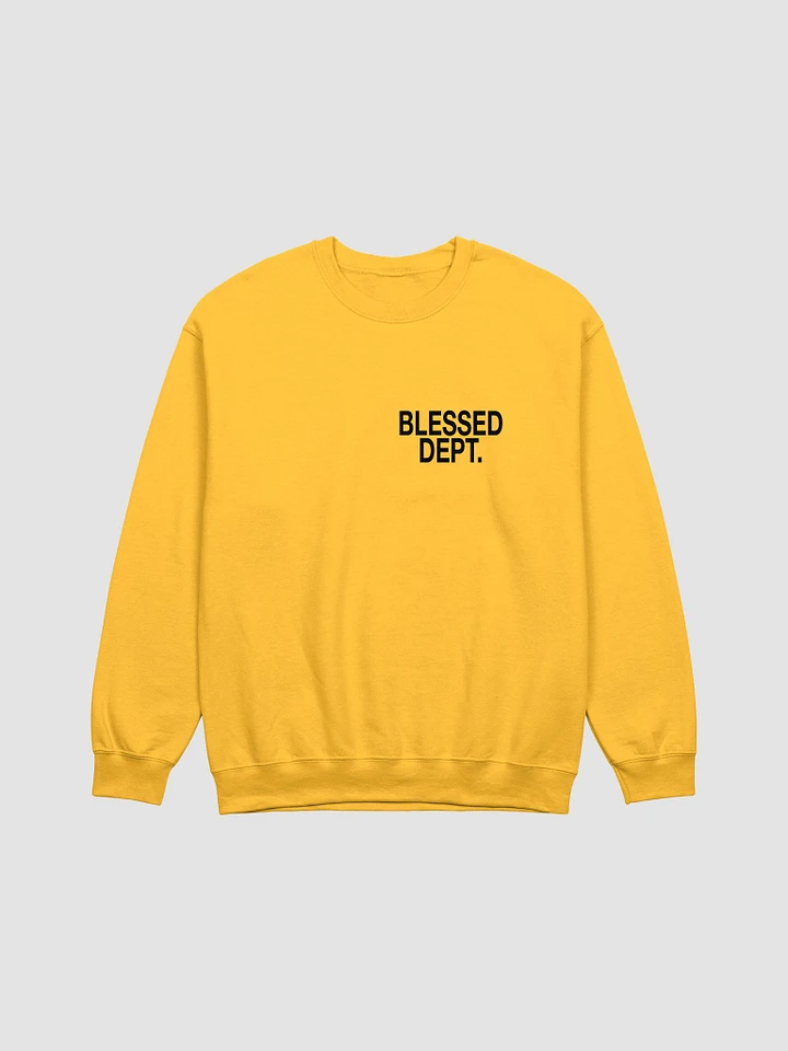 Blessed Dept. Black Font Sweatshirt product image (1)