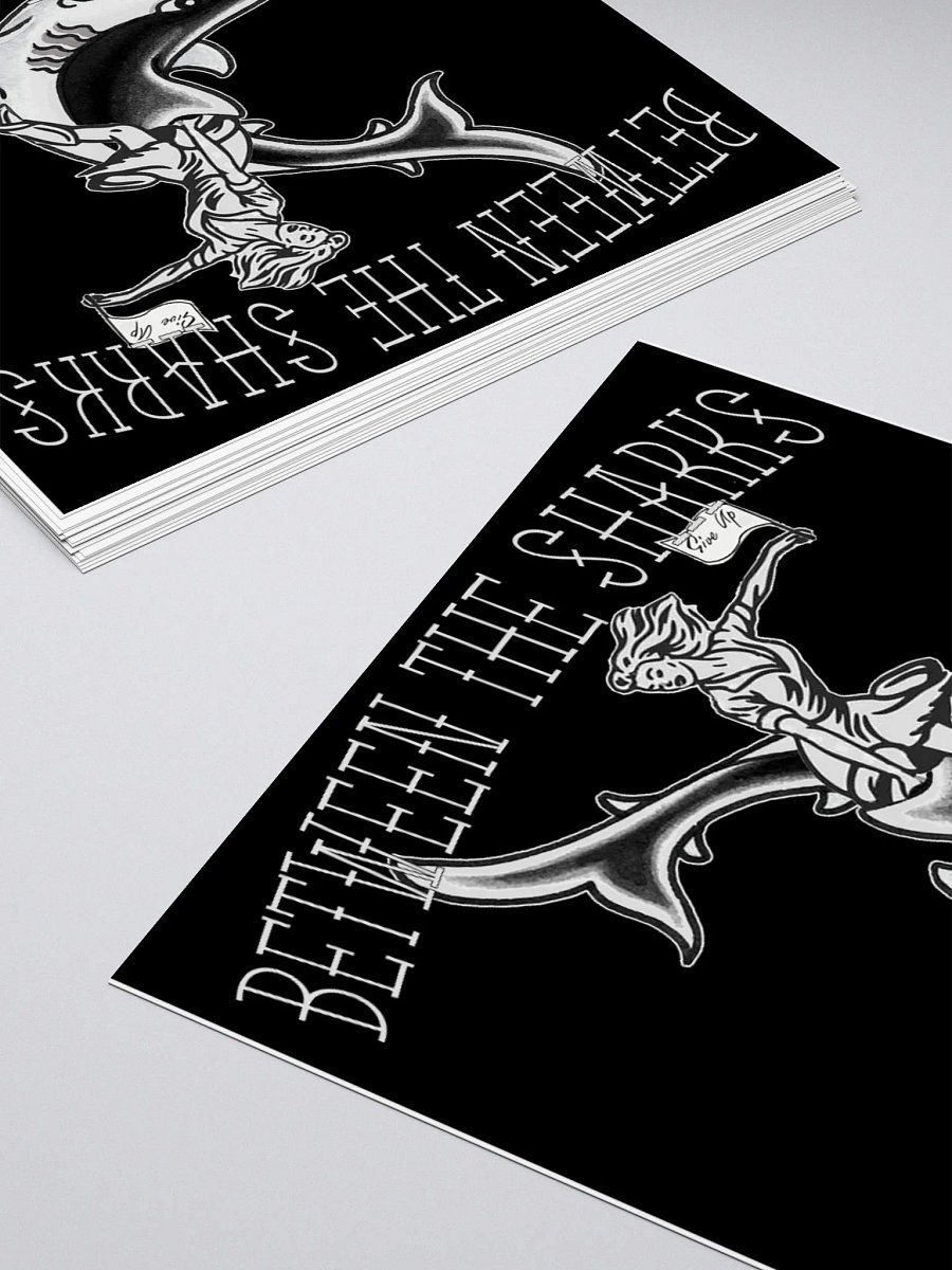 Between the Sharks Garage Black Sticker product image (4)