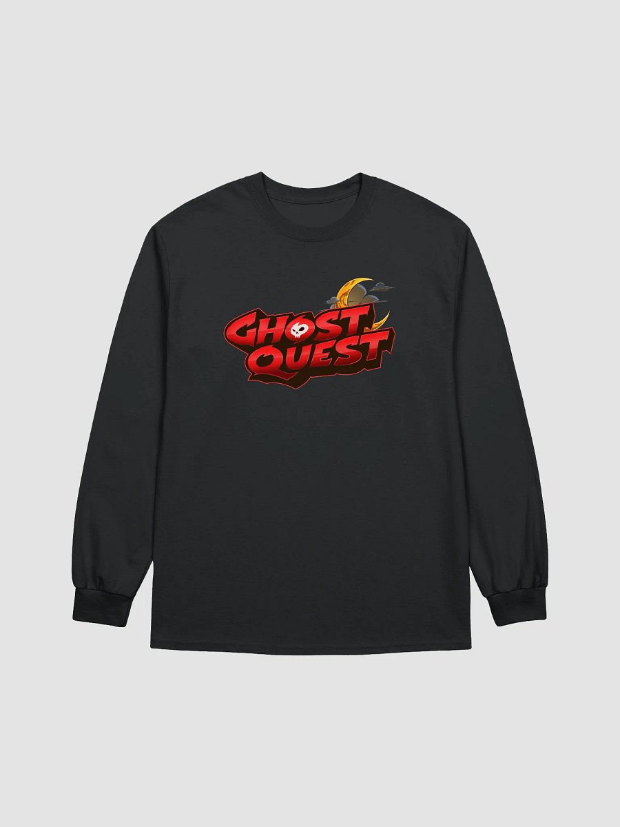 GhostQuest Moon & Clouds Printed Logo Long Sleeve T-Shirt product image (1)