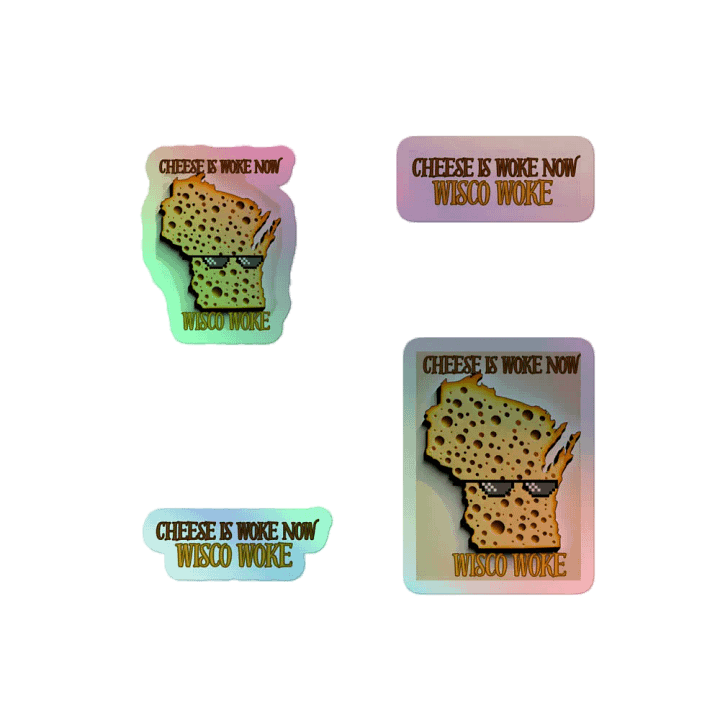 SC Win, Cheese is Woke Now, Holo Sticker Pack product image (2)