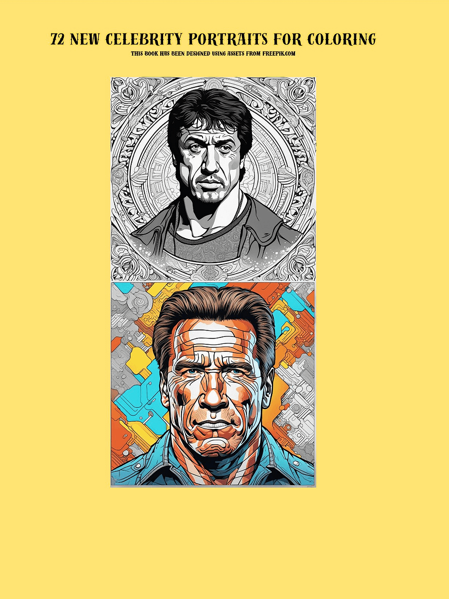 Hollywood Icons in Chromatic Hues: An Adult Coloring Book product image (2)
