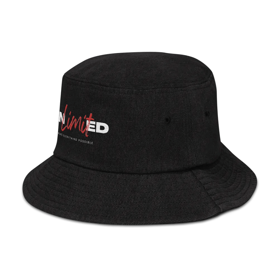 Unlimited Possibilities Denim Bucket Hat – High-Profile Confidence | Classic & Trendy product image (4)