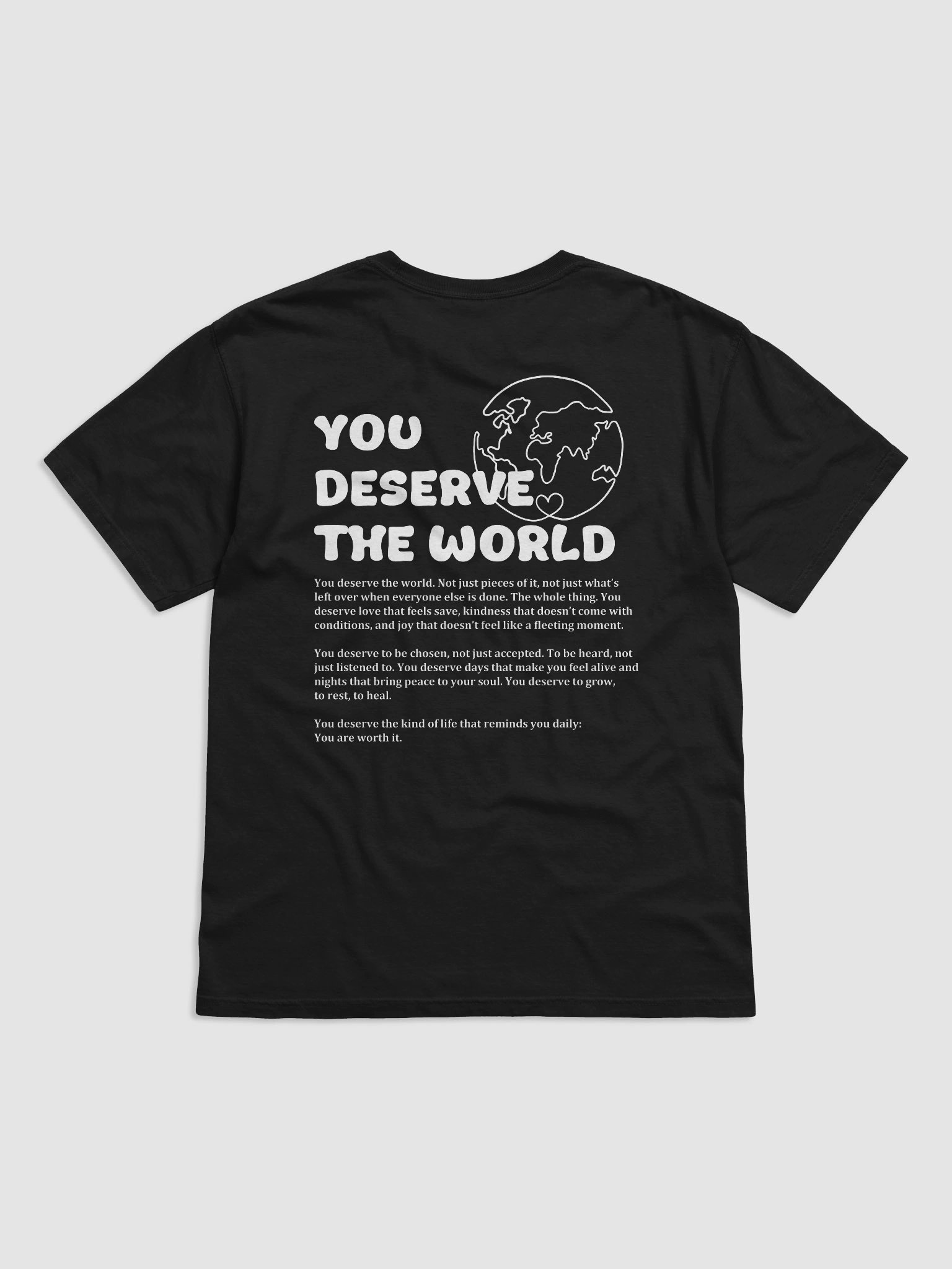 You deserve the world - shirt product image (11)