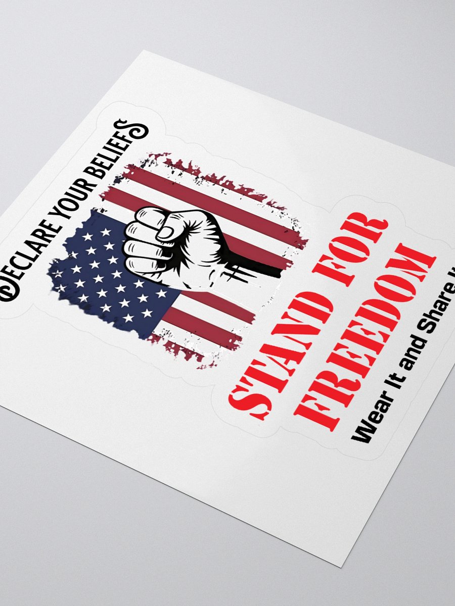 Stand For Freedom Fist Kiss Cut Stickers product image (7)