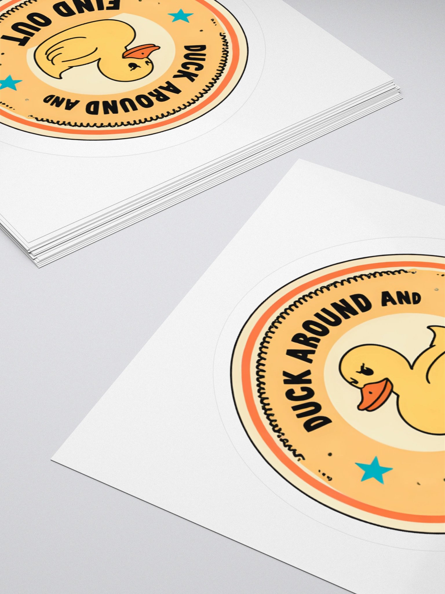 Duck Around Kiss Cut Stickers product image (4)