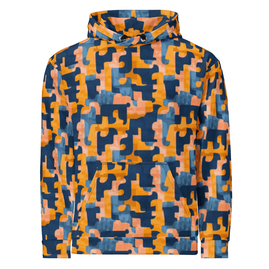 Flowing Shapes | Recycled Unisex Hoodie product image (5)