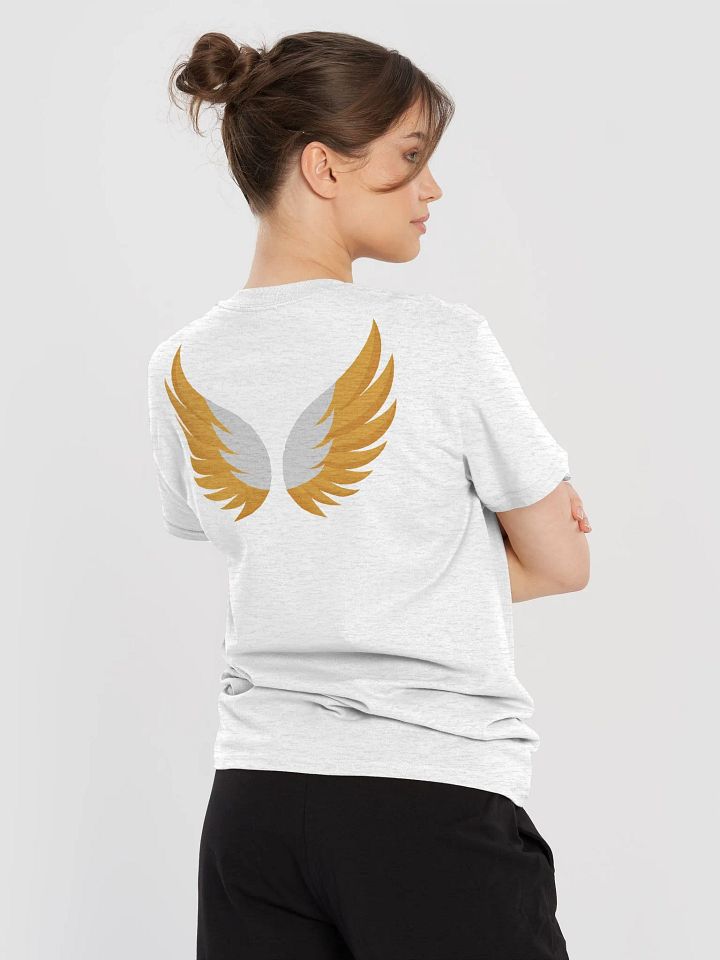Angel Wings Tee, Guardian Angel Shirt, Cherub Graphic Top, Heavenly Messenger T-Shirt, Spiritual Clothing, Celestial Print Tee product image (1)