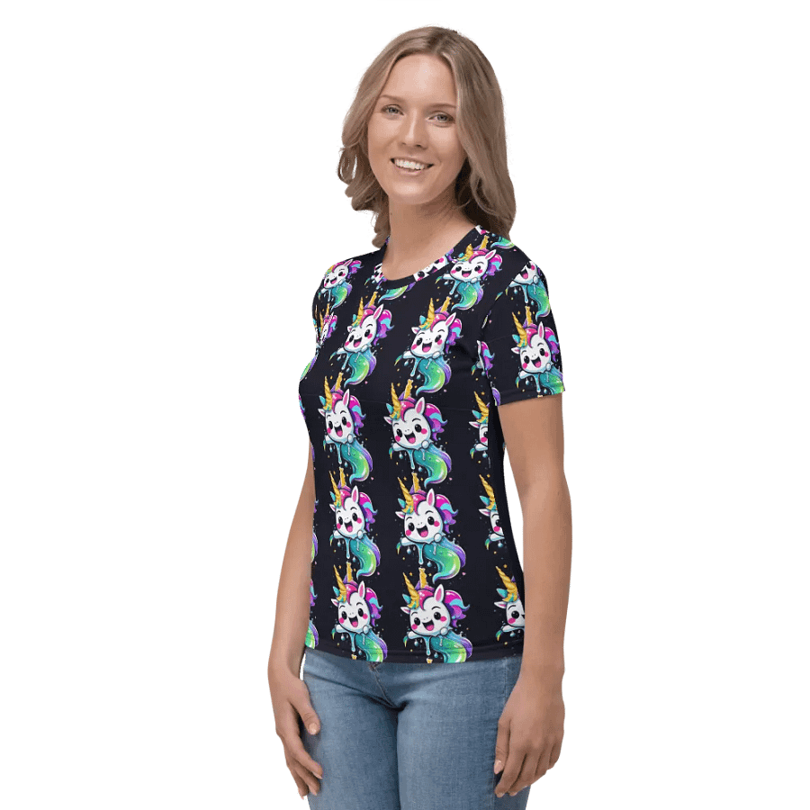 Kawaii Unicorn All Over Print T-shirt product image (4)