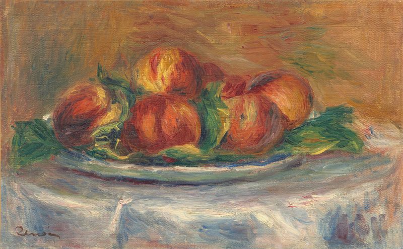 Vintage Art Download - Auguste Renoir, Peaches on a Plate c. 1900-1905