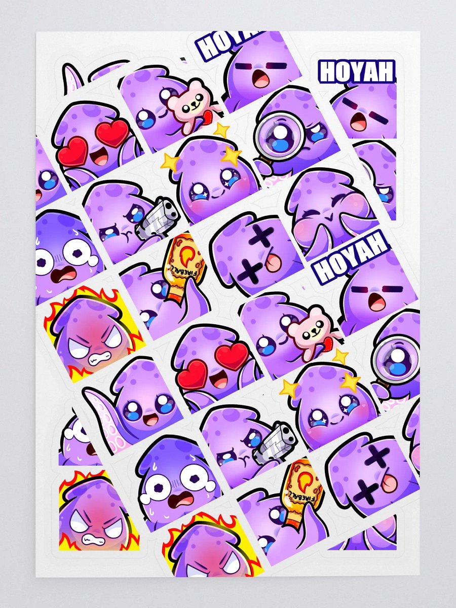 Squid Emote Sticker Set [4] product image (3)