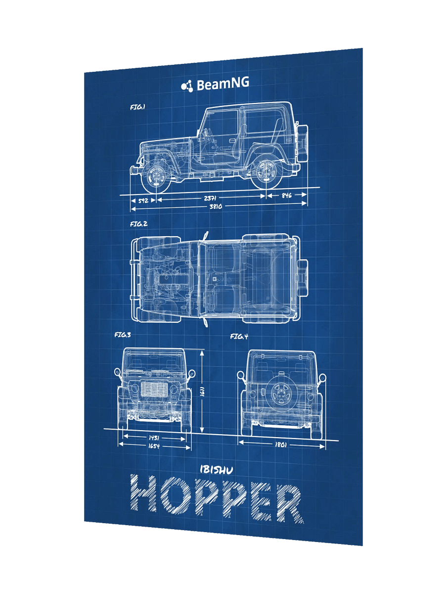 Ibishu Hopper Blueprint Poster product image (3)