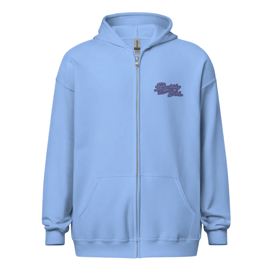 Bubbly and a B*tch (violet design) embroidered heavyweight zip-up product image (2)