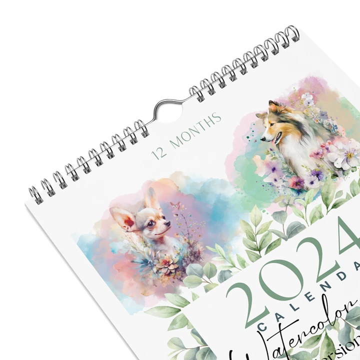 Watercolor Dogs 2024 Wall Calendar, 12 Months, Version 2 product image (2)