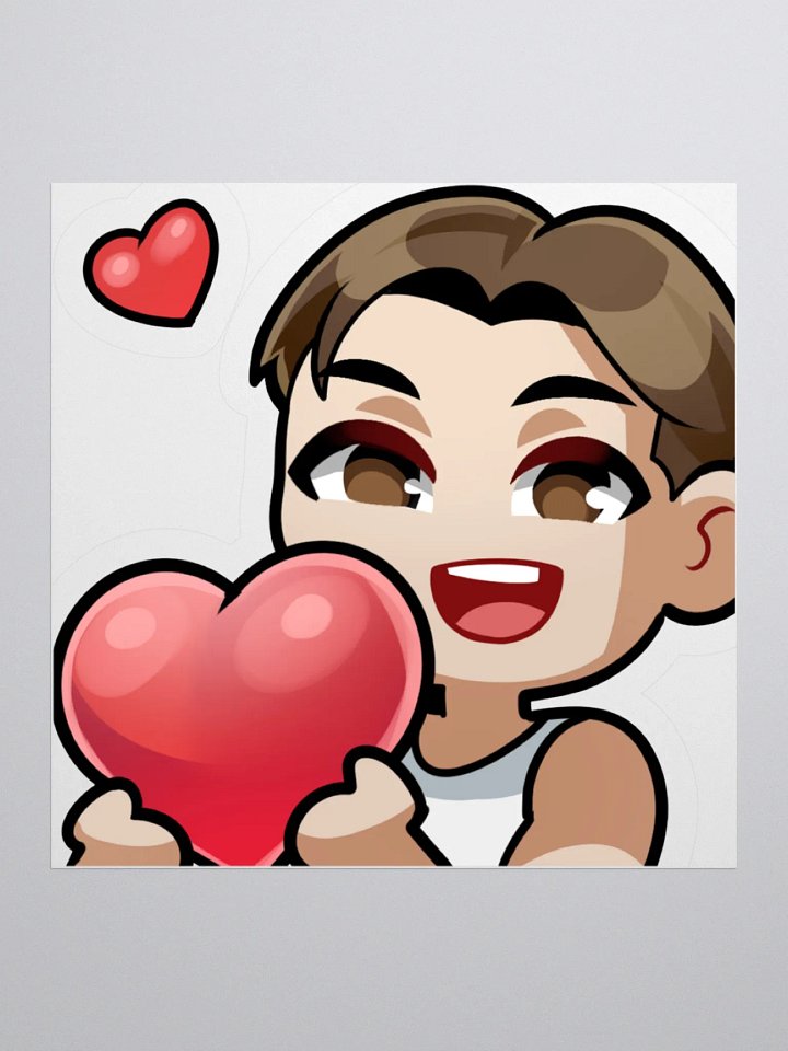 Jxime's Heart Kiss Cut Stickers product image (4)