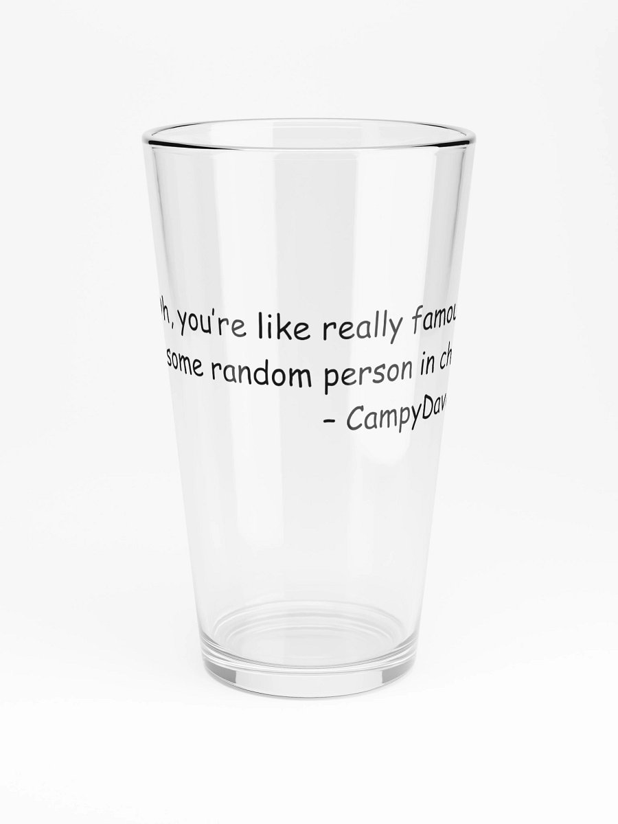 Campy quote pint glass product image (3)