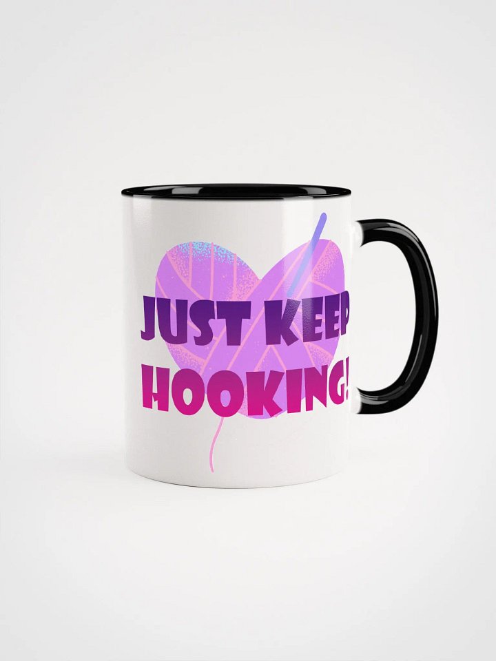 Just Keep Hooking Colorful Mug product image (2)