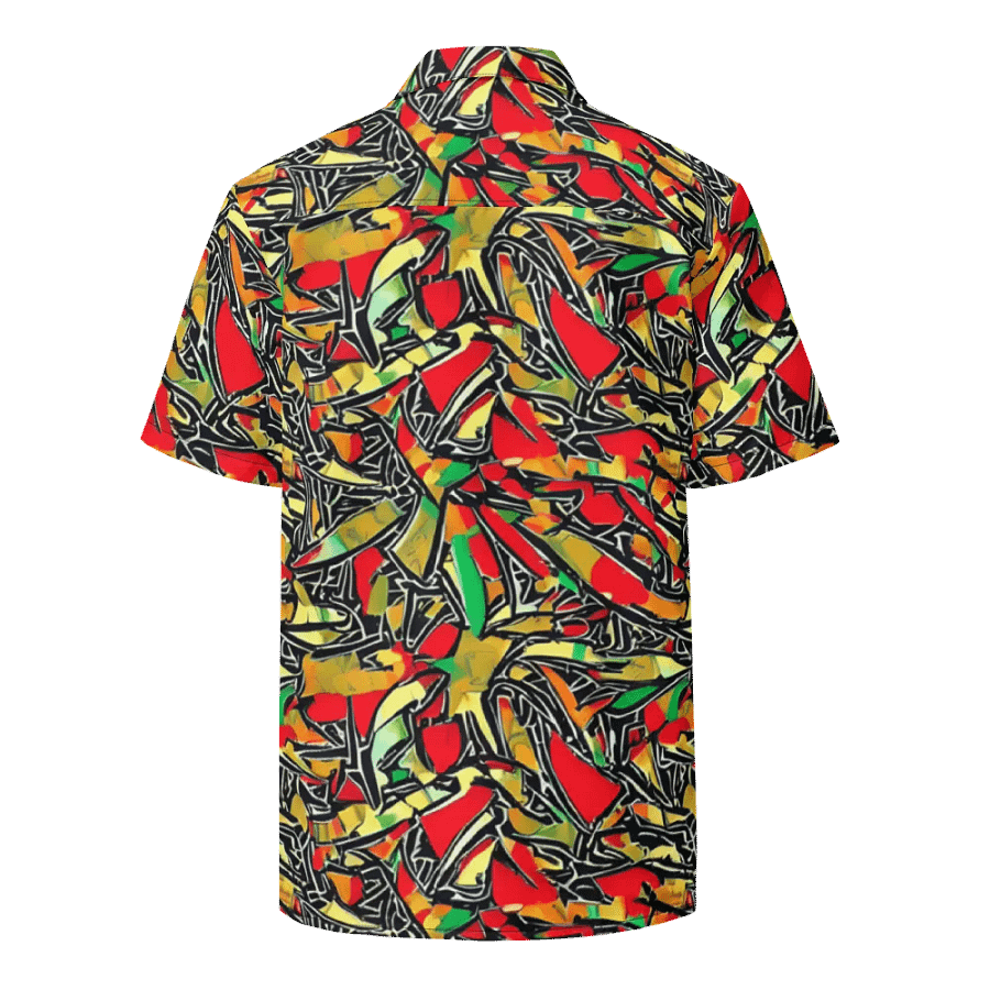 Cultural Comfort: African Black History Month Button-Down Shirt. product image (3)