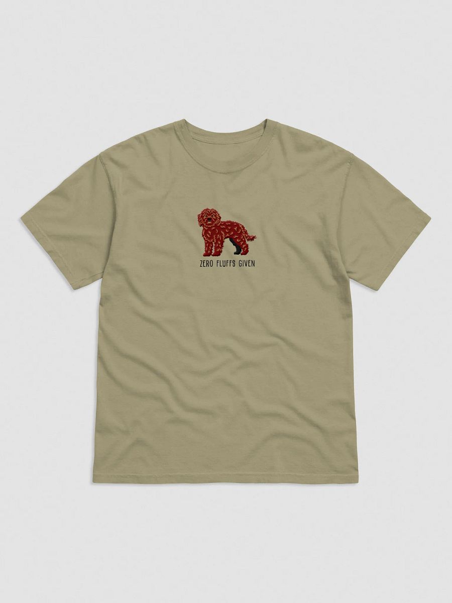 Zero Fluffs Given T-Shirt(Embroidered) of a Cockapoo(Chocolate) product image (9)