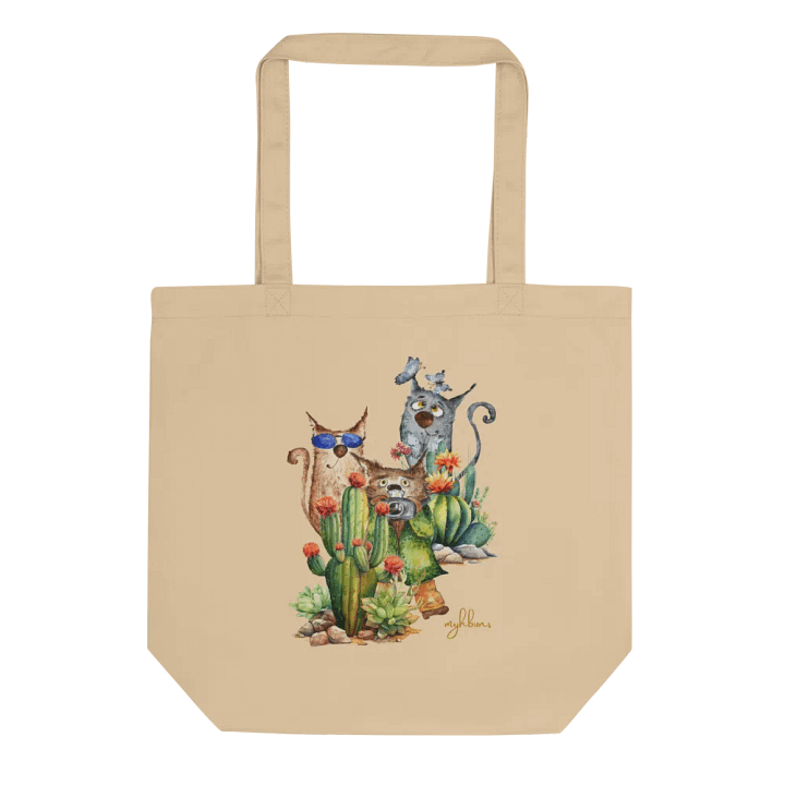 Desert Bloom: A Tale of Resilience Eco Tote Bag (Small) product image (2)