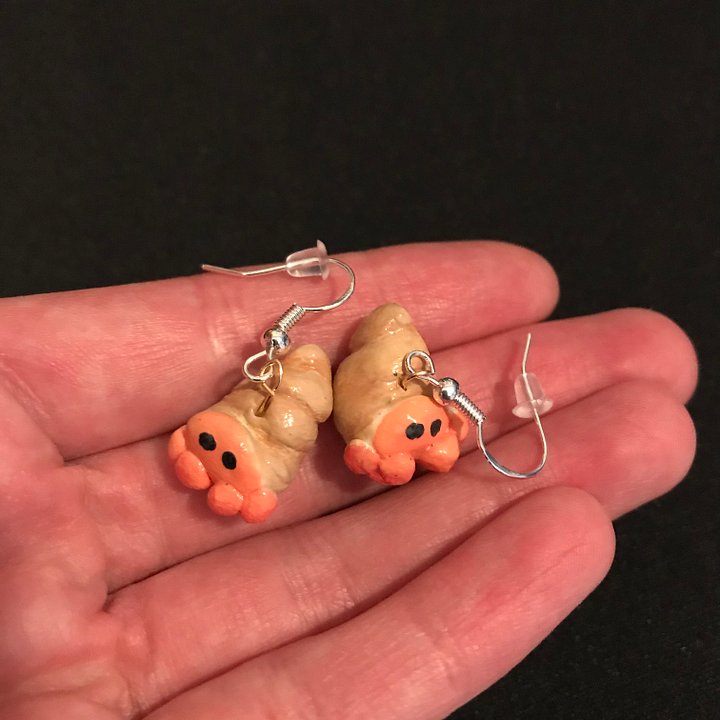 Hermit Crab Clay Earrings product image (1)