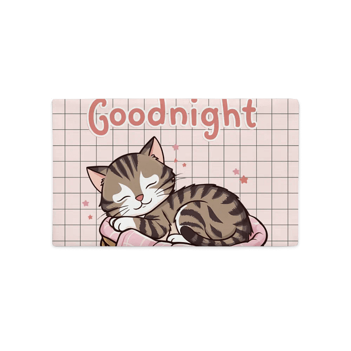 Goodnight Cat Dreams Premium Pillow Case product image (1)