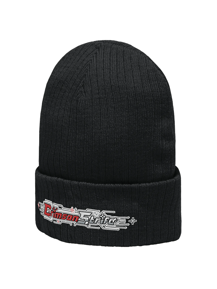 CrimsonStrife Ribbed Beanie product image (2)