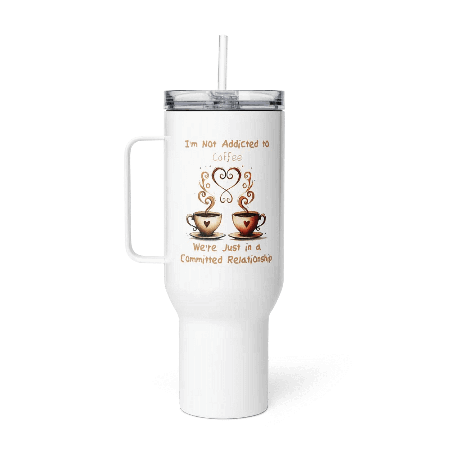 Coffee Committed Relationship Lg. Stainless Steel Travel Mug product image (5)