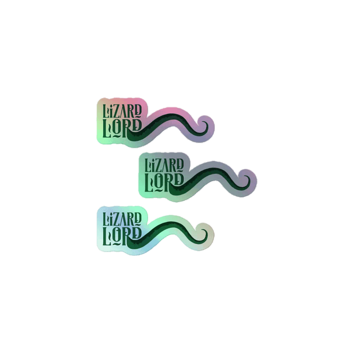 Lizard Lord Kiss-Cut Holographic Sticker Sheet product image (1)