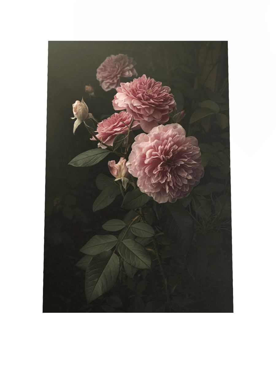 Pink English Roses: Enhanced Matte Paper Poster product image (1)