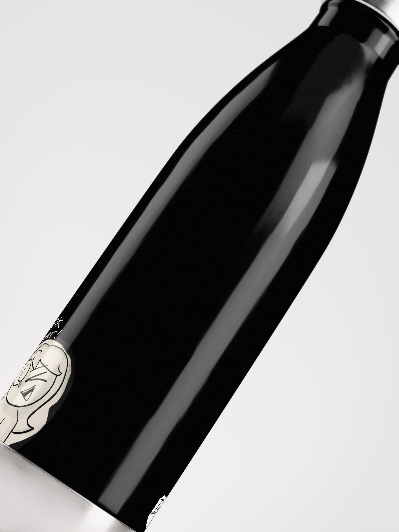 Indy "Drink Water" Water Bottle (Black Version) product image (5)