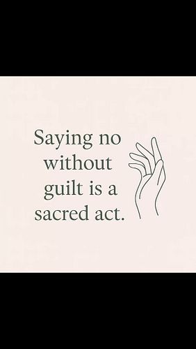 Saying “no” without guilt is a sacred act of self-love
No. Thank you. And still whole.
#BoundariesAreBeautiful #SayNoWithLove...