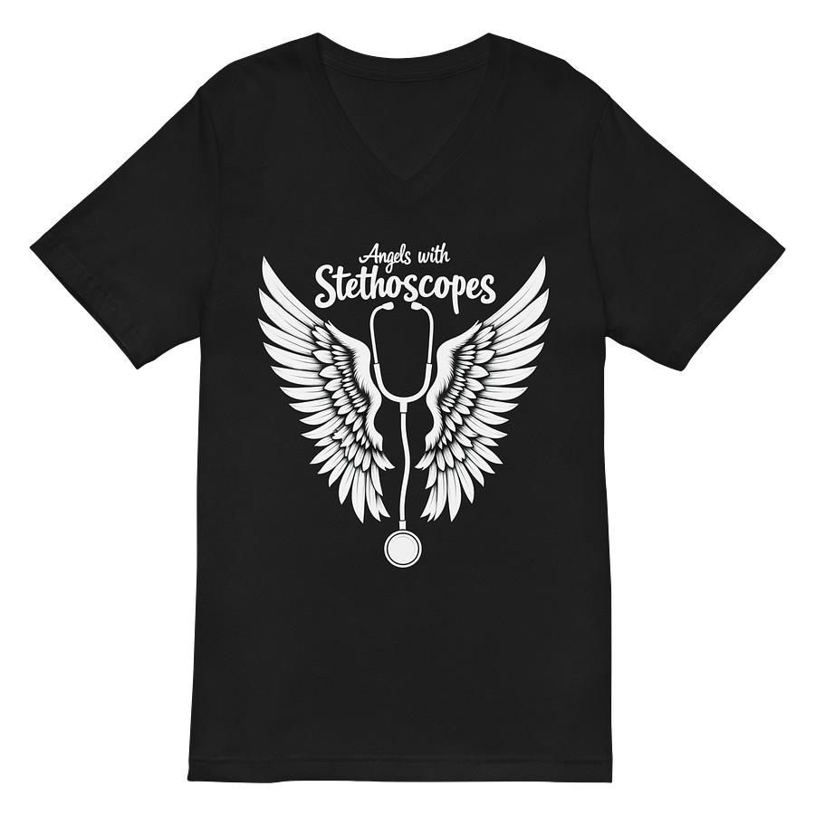 Angels with Stethoscopes V-Neck Tee product image (2)