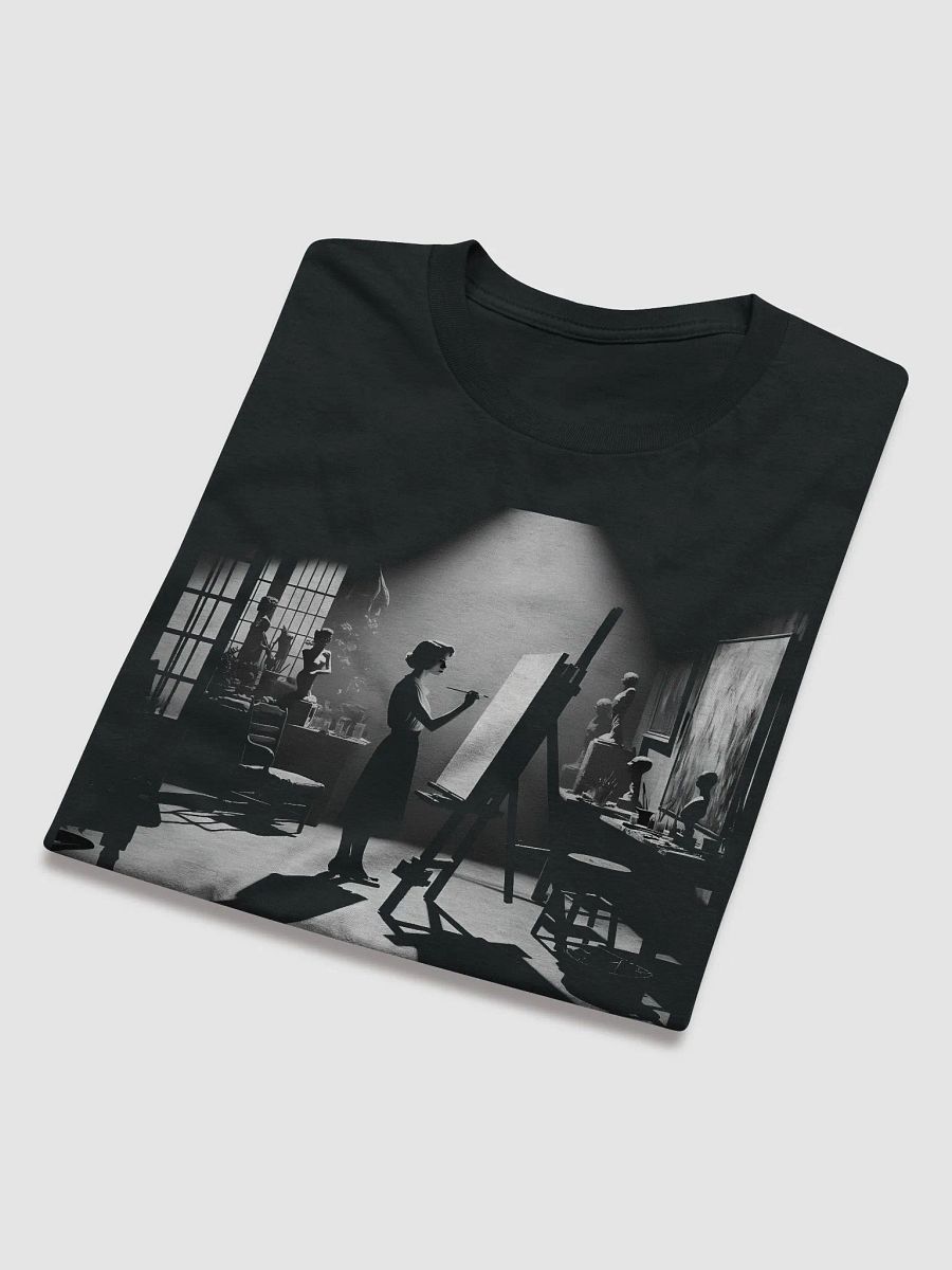 Noir Canvas: The Artist's Shadow (Front Print Womens Tee) product image (5)