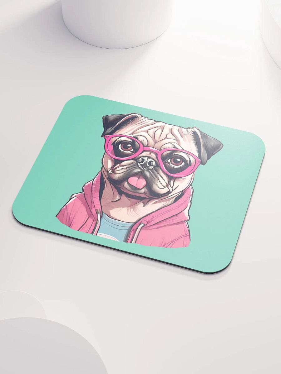 Geeky Pug Mouse Pad product image (4)