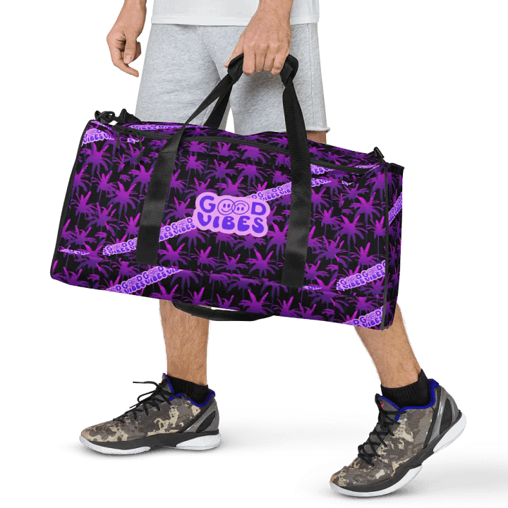 GOOD VIBE ONLY DUFFLE BAG black-purple product image (2)