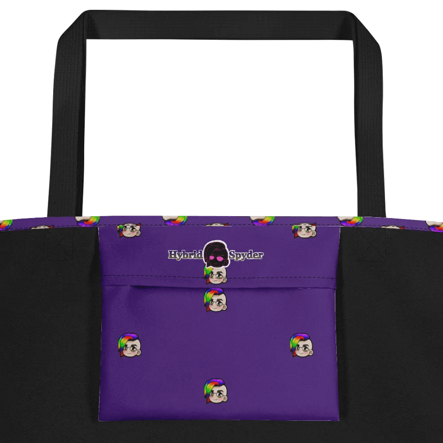 Hybrid Pride Large Tote Bag w/Pocket (Purple) product image (2)