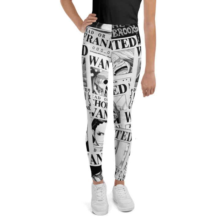Kids Leggings – Wanted Poster Print for Bold & Adventurous Style product image (1)