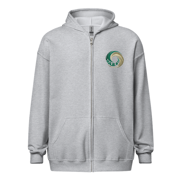 Rule #7 Zip Hoodie Green and Gold product image (5)