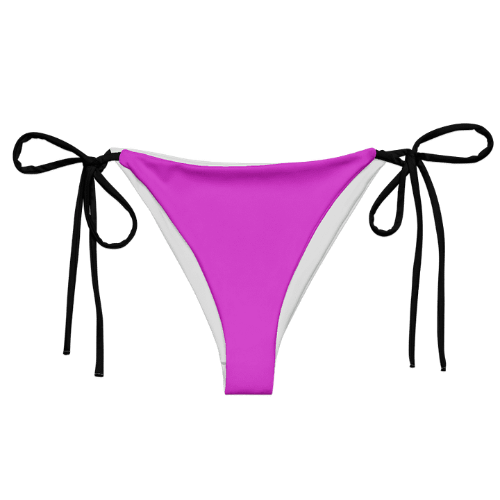 Low Rise Cheeky String Bikini Bottoms, Fuchsia product image (1)