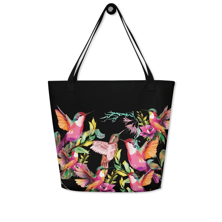 Vibrant Hummingbird Haven Tote for birdlovers product image (4)