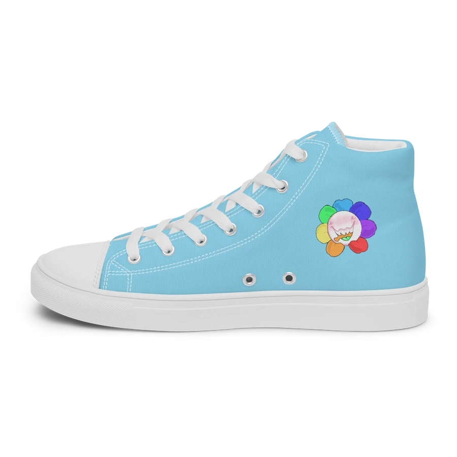 Pastel Blue and White Flower Sneakers product image (28)
