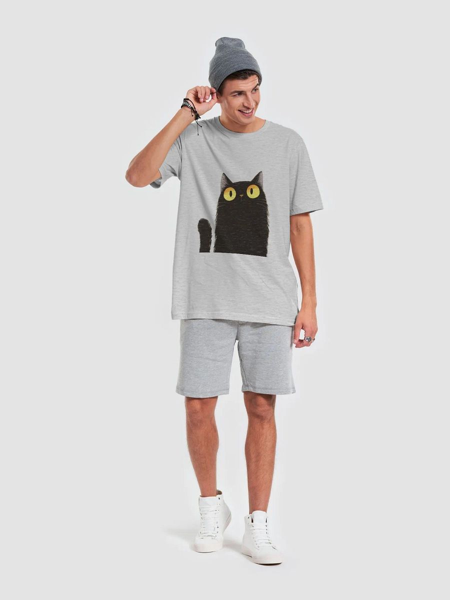 Cute black cat curiously staring at you product image (33)