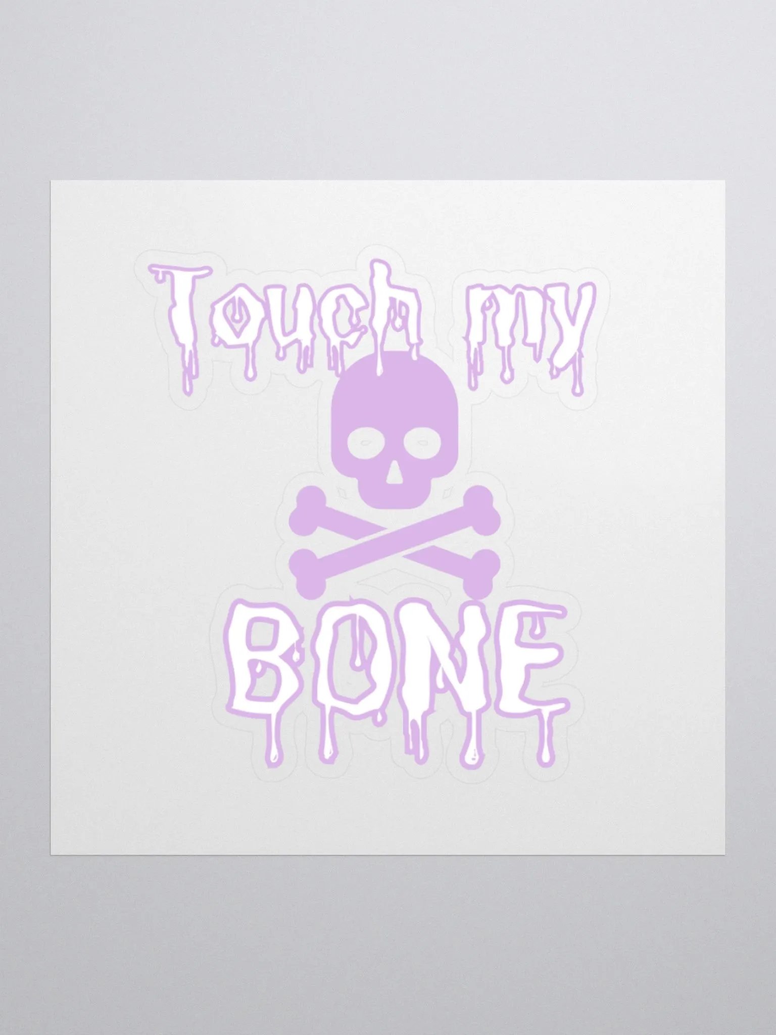 Touch My Bone, Sticker, Pink product image (1)