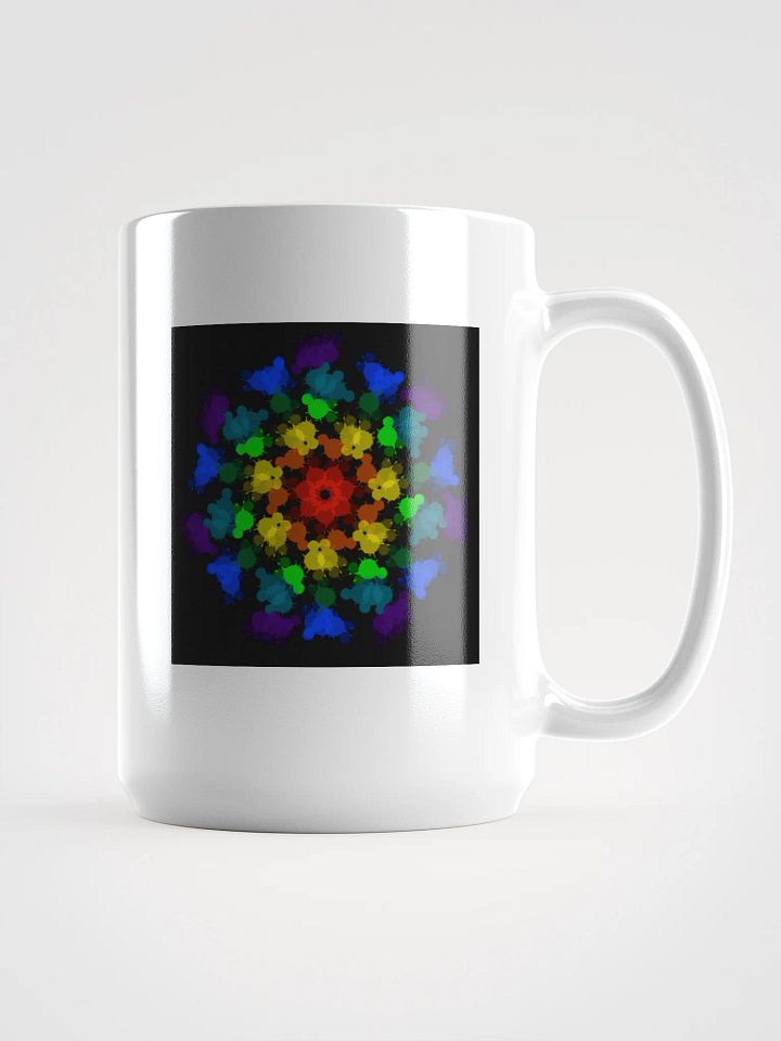 Mandala Rainbow White Glossy Mug product image (1)