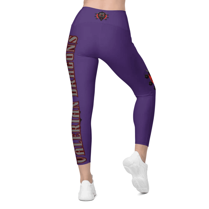PURPLE demon soul square up women's pocket leggings product image (2)