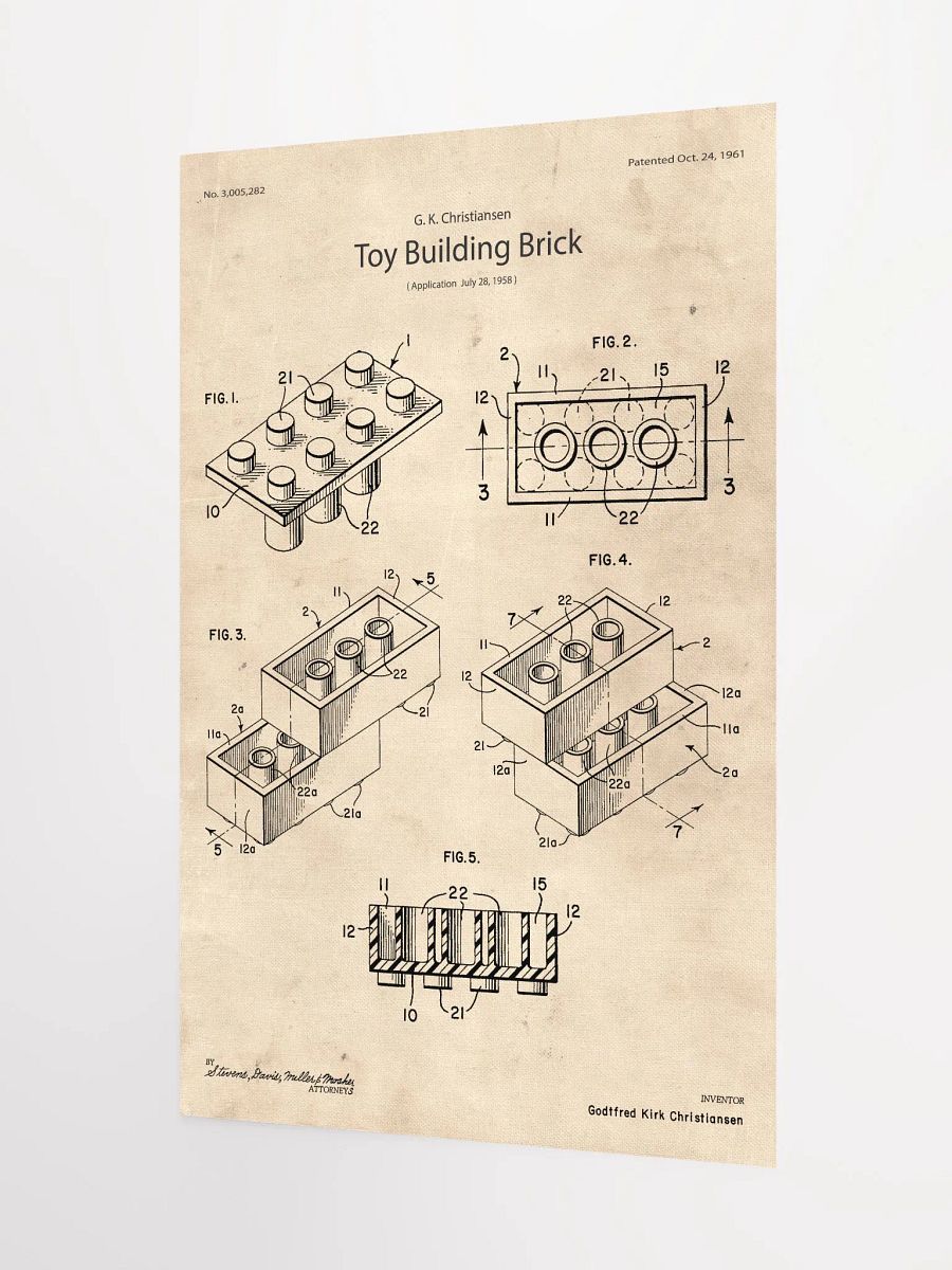 LEGO Brick Patent | Poster product image (4)