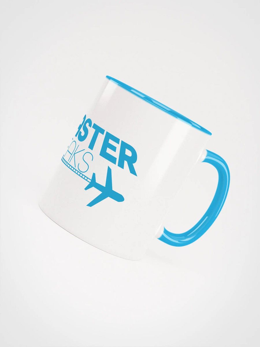 Coaster Breaks Ceramic White and Blue Mug product image (4)