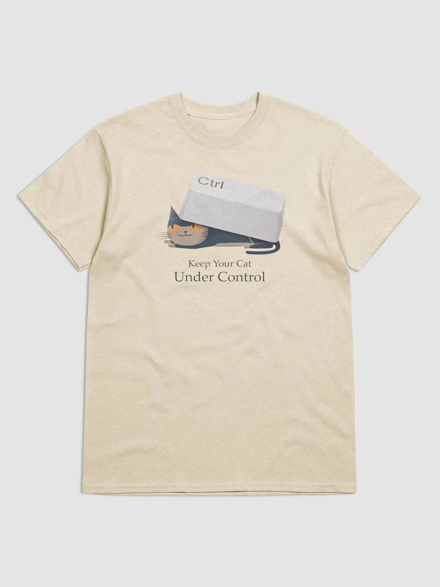 Keep Your Cat Under Control Heavyweight Unisex T-Shirt product image (1)