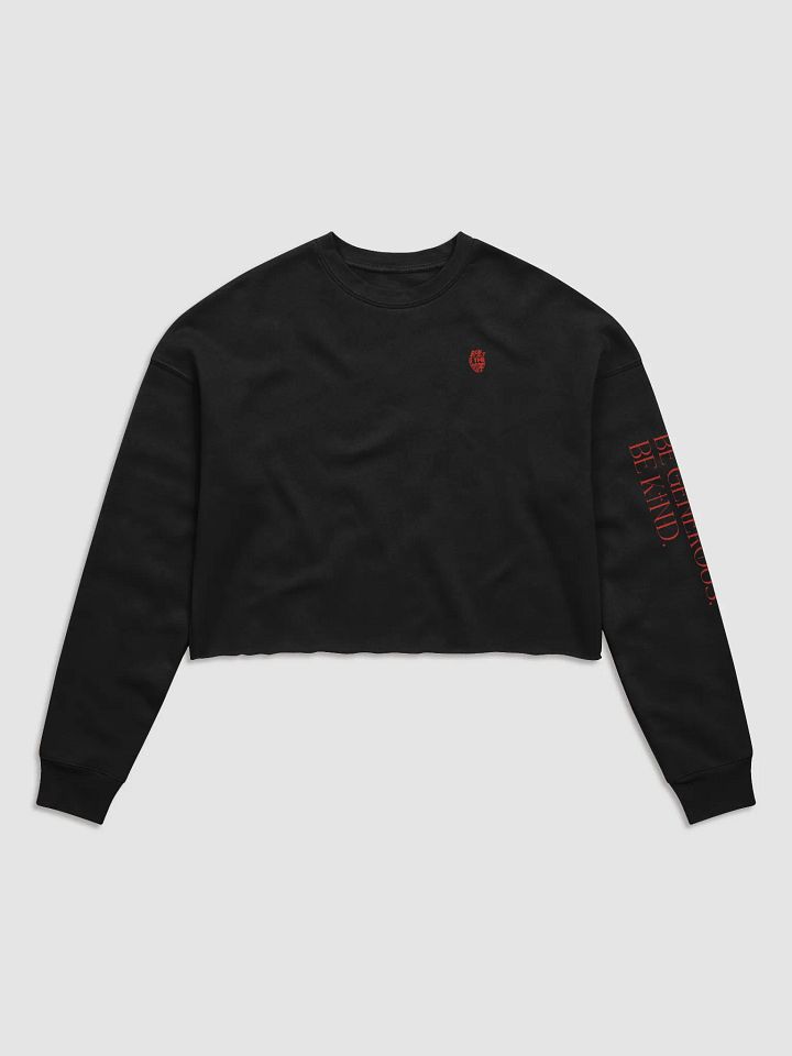 Be Generous, Be Kind Women's Crop Sweatshirt product image (1)