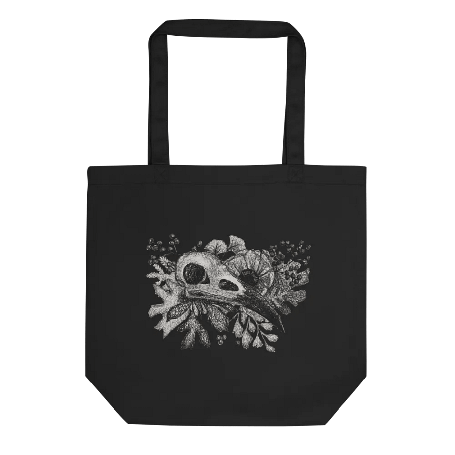Raven Skull Eco Tote product image (1)
